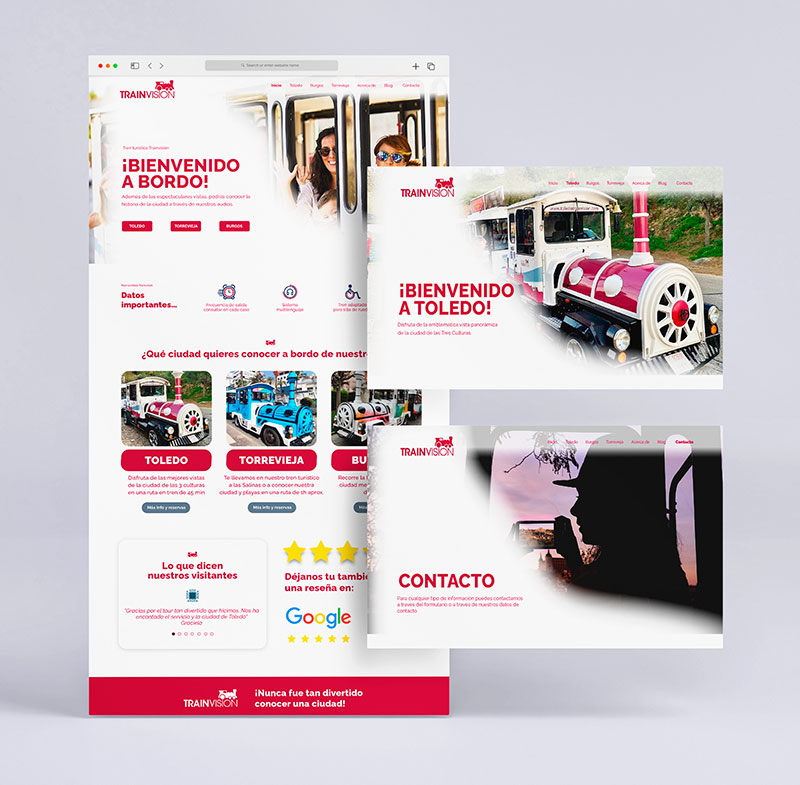 Diseño web para tren turístico