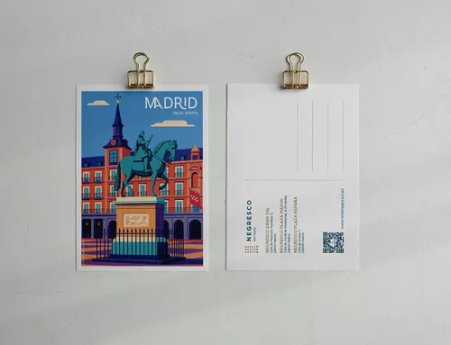 Diseño de postales de Madrid